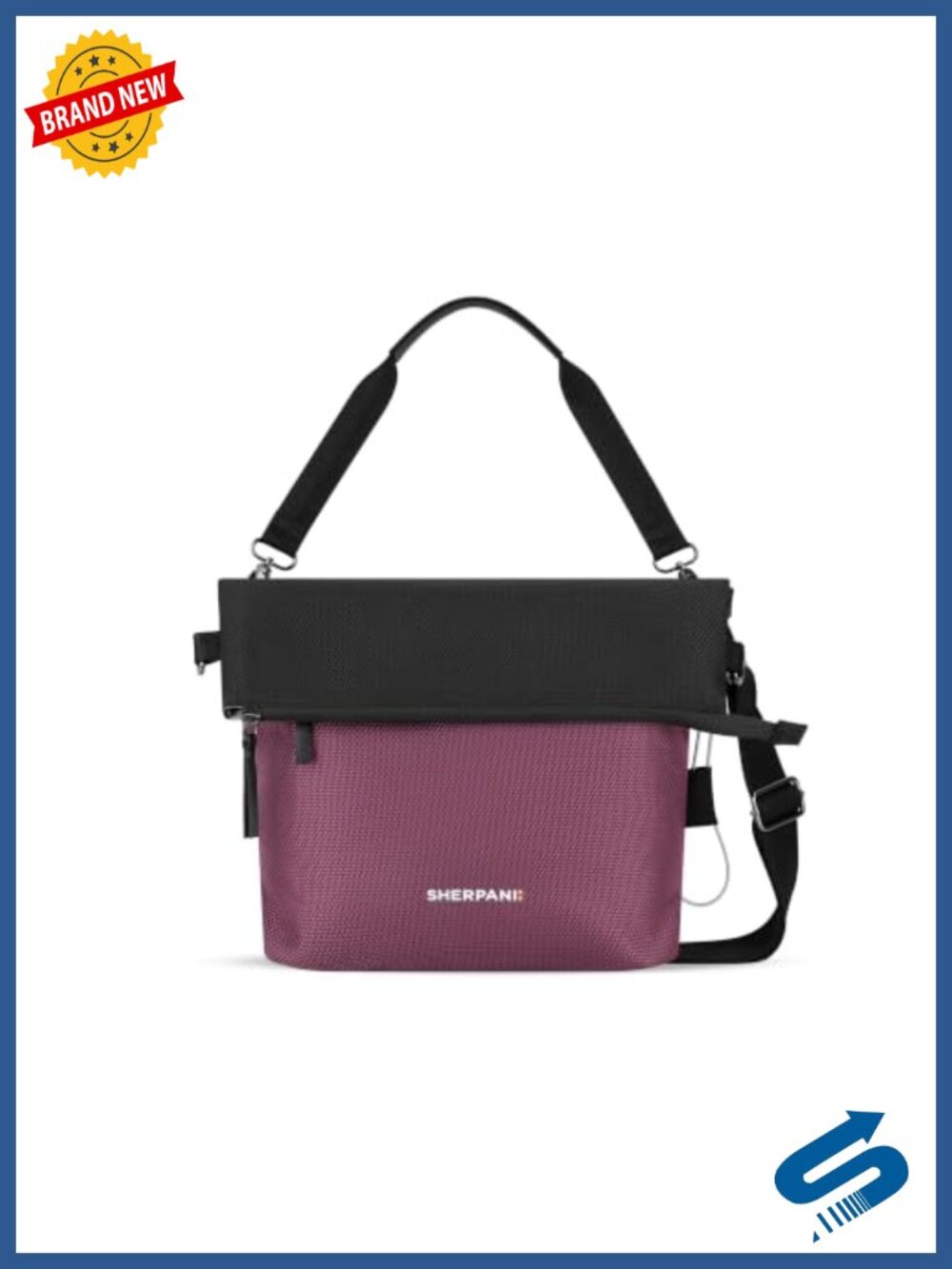 Anti Theft Versatile Crossbody Bag Recycled Nylon RFID Travel Handbag